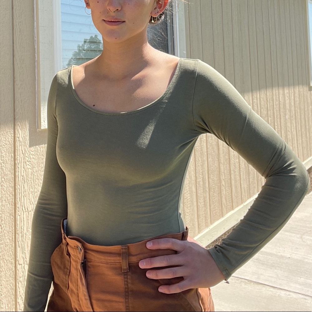 American Eagle long sleeve bodysuit